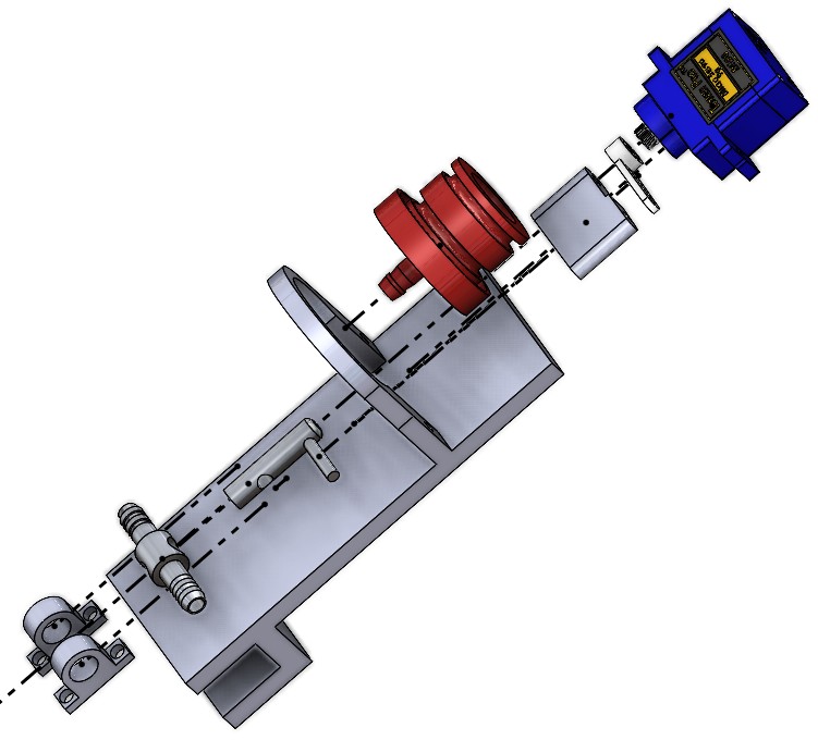 Exploded view of smart watering system design
